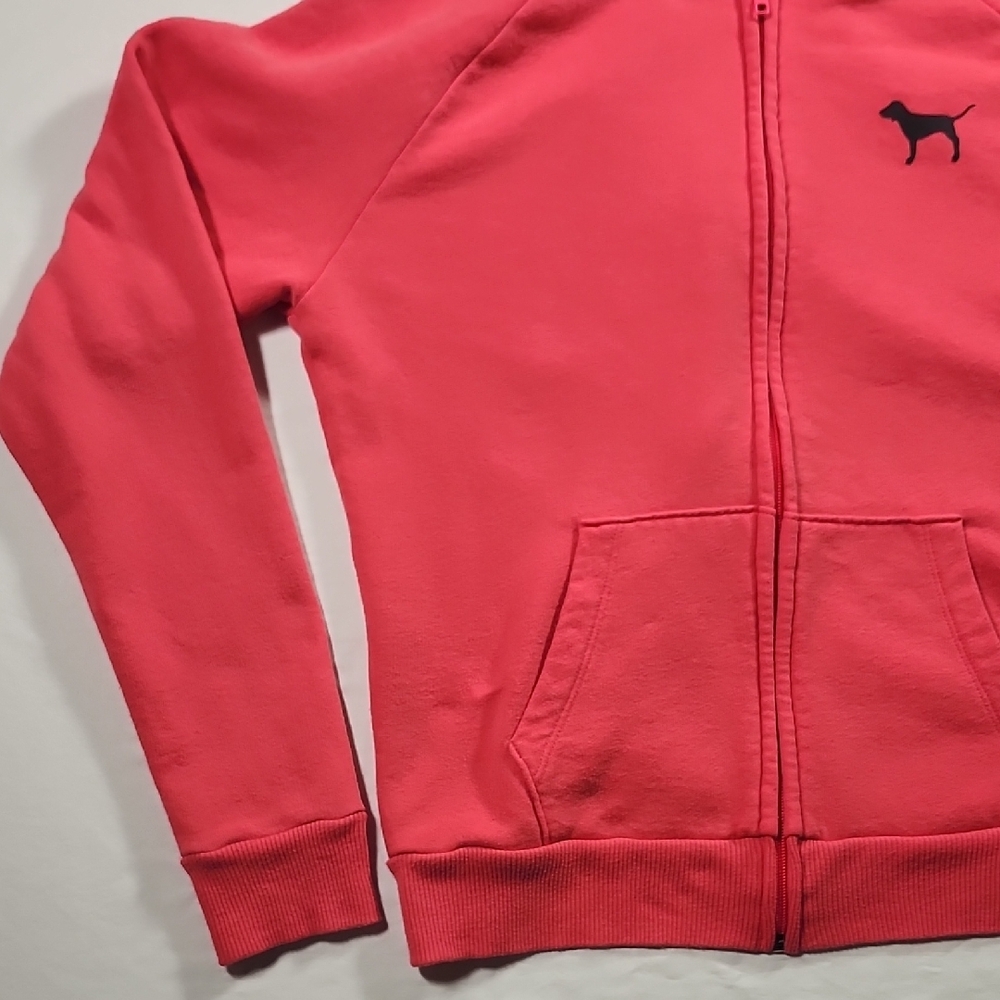 PINK Victoria's Secret Pink Zip-Up Hoodie Sweatshirt - Picture 4 of 10